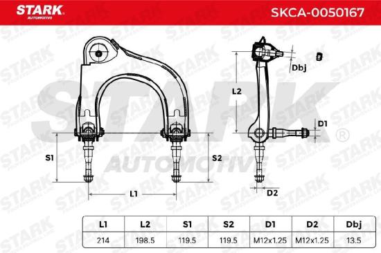 STARK SKCA-0050167 Lenker Radaufhängung Querlenker Front rechts für MITSUBISHI Bild STARK SKCA-0050167 Lenker Radaufhängung Querlenker Front rechts für MITSUBISHI