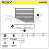 RIDEX 424I0002 Innenraumfilter Pollenfilter Aktivkohlefilter Höhe: 57 Breite: Bild RIDEX 424I0002 Innenraumfilter Pollenfilter Aktivkohlefilter Höhe: 57 Breite: