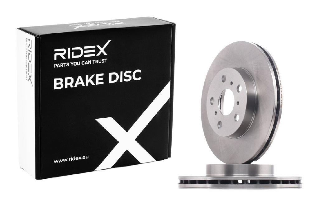 RIDEX 82B1331 2x Bremsscheiben Vorne Ø255mm Belüftet für TOYOTA 4351232200