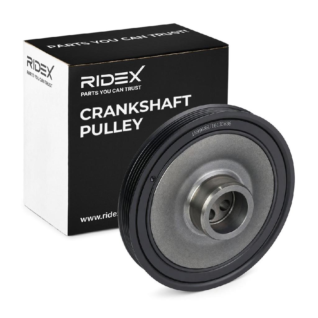 RIDEX 3213B0191 Riemenscheibe Kurbelwelle Kurbelwellenriemenscheibe 4-Rippen
