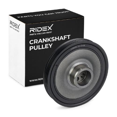 RIDEX 3213B0191 Riemenscheibe Kurbelwelle Kurbelwellenriemenscheibe 4-Rippen Bild RIDEX 3213B0191 Riemenscheibe Kurbelwelle Kurbelwellenriemenscheibe 4-Rippen