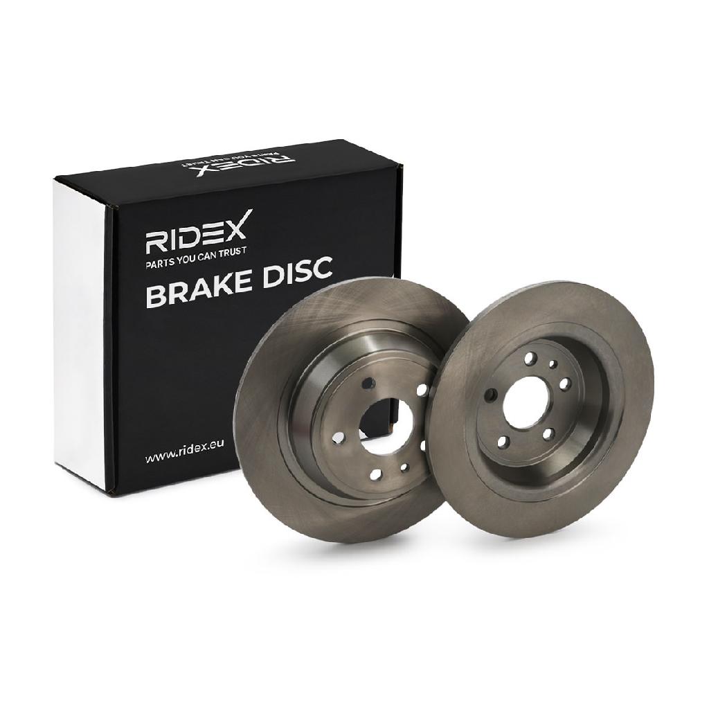 RIDEX 82B1661 2x Bremsscheiben Hinten Ø302mm voll für FORD Mondeo V Kombi