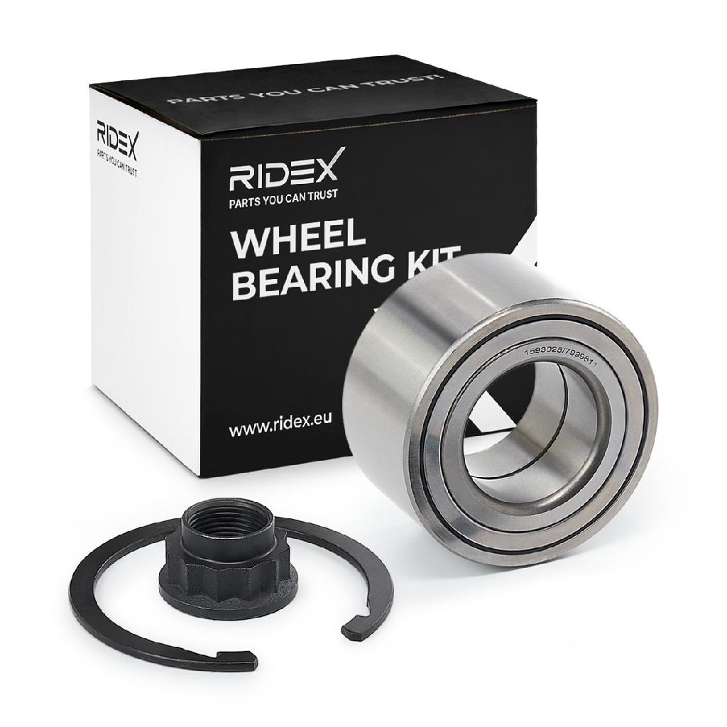 RIDEX 654W0445 Radlagersatz pro 1 Rad Vorne beidseitig Schrägkugellager