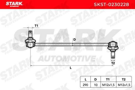 STARK 1x Koppelstange Stabilisator Vorne beidseitig für FORD Transit Mk6 Kasten Bild STARK 1x Koppelstange Stabilisator Vorne beidseitig für FORD Transit Mk6 Kasten