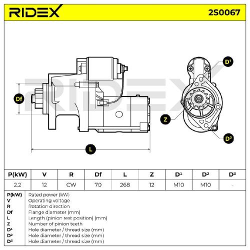 RIDEX Motor Starter/Anlasser 2,20kW für NISSAN NAVARA (D22) PICK UP (D22) Bild RIDEX Motor Starter/Anlasser 2,20kW für NISSAN NAVARA (D22) PICK UP (D22)