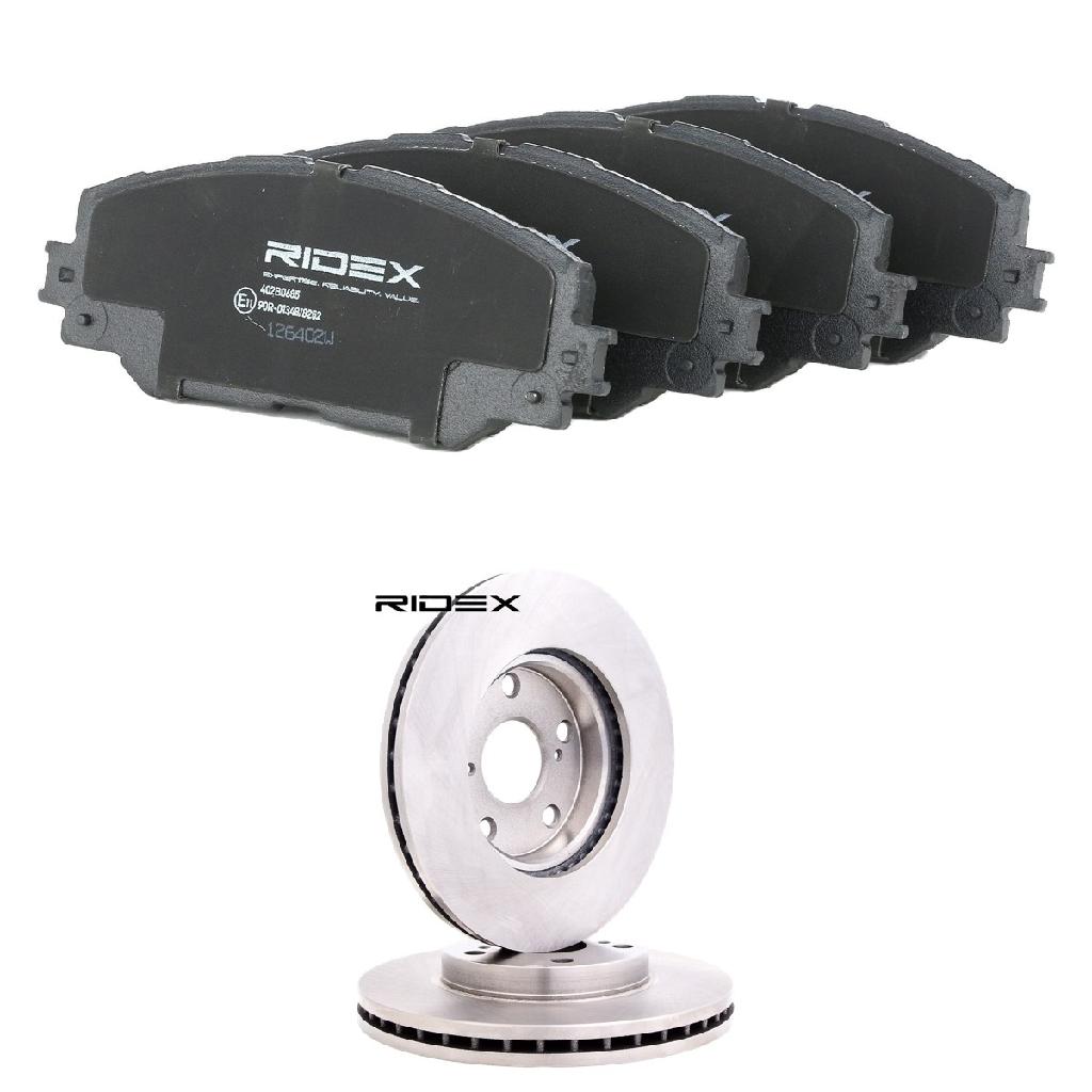 RIDEX Bremsenset Vorne Belüftet Ø273mm - Bremsscheiben und Beläge für TOYOTA
