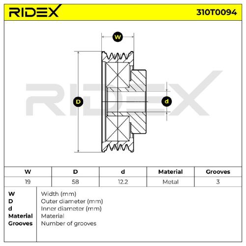 RIDEX 310T0094 Spannrolle Keilrippenriemen für SUZUKI SWIFT III (MZ, EZ) Bild RIDEX 310T0094 Spannrolle Keilrippenriemen für SUZUKI SWIFT III (MZ, EZ)