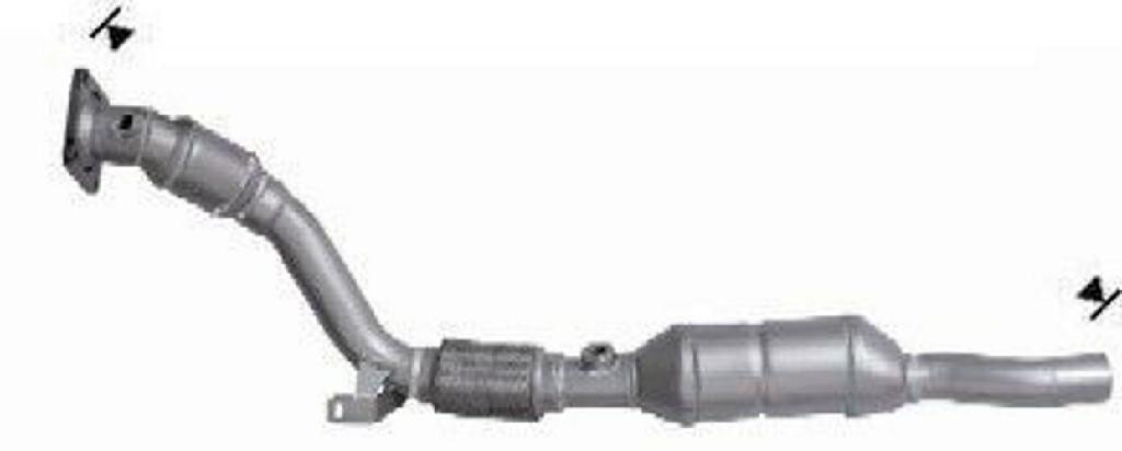 VEGAZ AK-856 Katalysator Kat mit Anbau-/Befestigungsmaterial Euro 3 für AUDI
