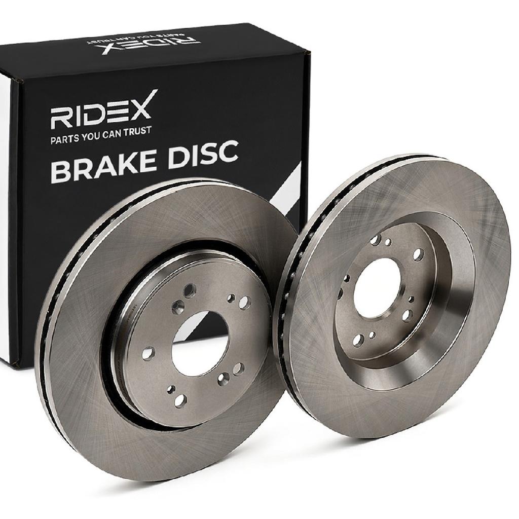 RIDEX 82B0247 2x Bremsscheiben Vorne Ø293mm Belüftet für HONDA CR-V III