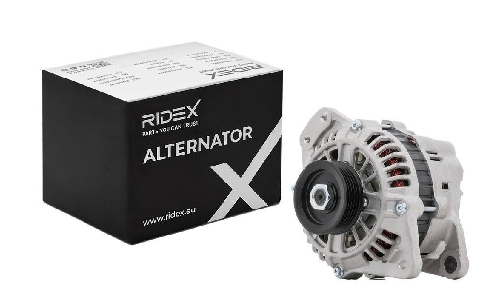 RIDEX 4G0759 Lichtmaschine 90A 12V Drehrichtung im Uhrzeigersinn mit 3730030013
