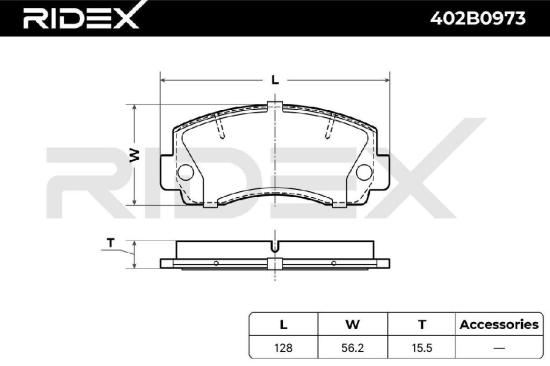 RIDEX Bremsbelagsatz Bremsbeläge Vorne für MITSUBISHI PAJERO I (L04G, L14G) Bild RIDEX Bremsbelagsatz Bremsbeläge Vorne für MITSUBISHI PAJERO I (L04G, L14G)