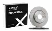 RIDEX 82B0307 2x Bremsscheiben Vorne Ø295,6mm Belüftet für NISSAN