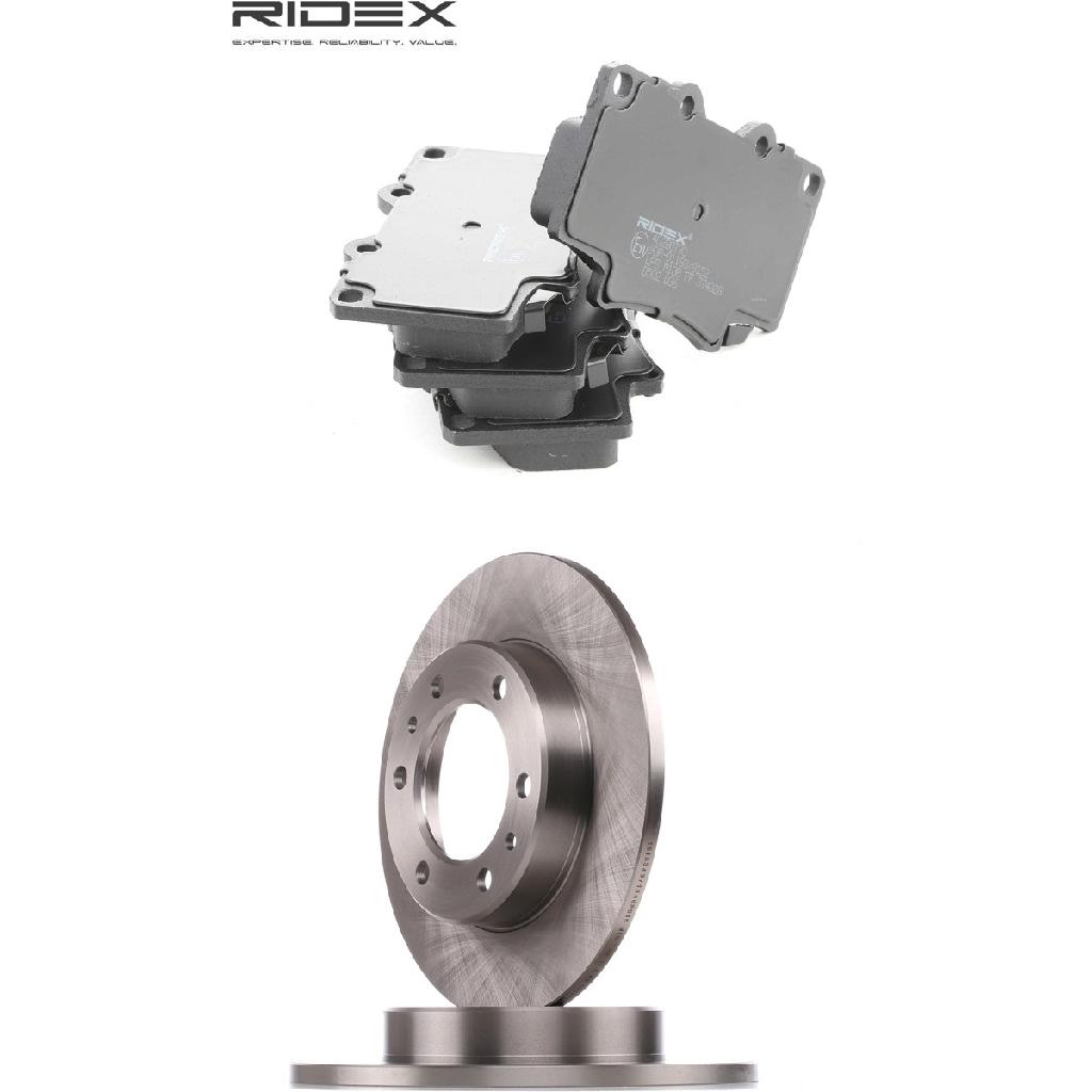 RIDEX Bremsenset Vorne Ø302mm - Bremsscheiben und Beläge für TOYOTA LAND CRUISER