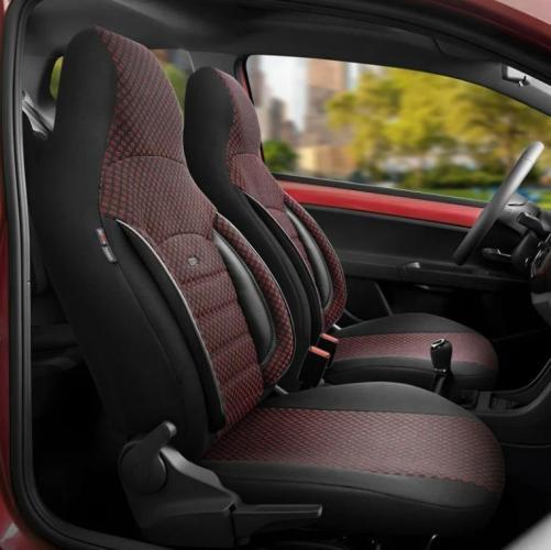 Otom OTOMSPTPLS103CTY Universal Sitzschonbezug Vorne und Hinten Satz Schwarz Rot Bild Otom OTOMSPTPLS103CTY Universal Sitzschonbezug Vorne und Hinten Satz Schwarz Rot