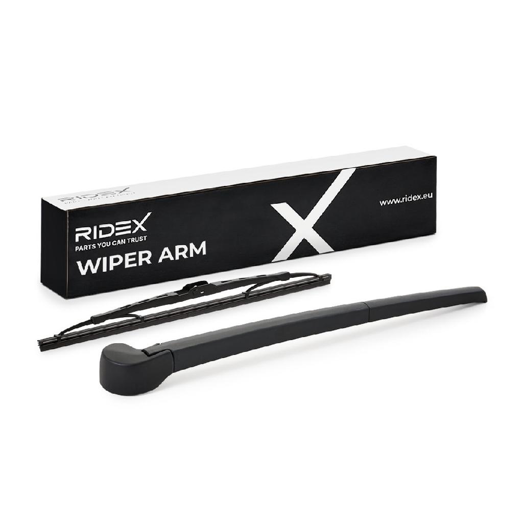 RIDEX Wischerarm Scheibenwischerarm 301W0207 hinten mit Wischblatt für AUDI