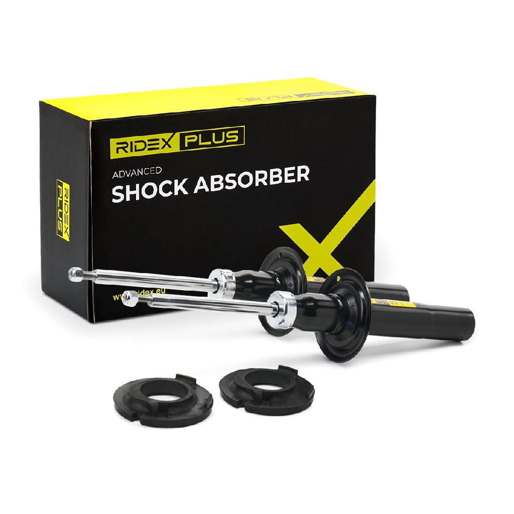 RIDEX PLUS 854S1680P 2x Stoßdämpfer Federbeineinsatz Gasdruck Vorne für AUDI