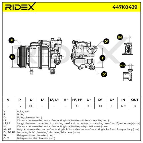 RIDEX A/C Kompressor für Klimaanlage Klimakompressor mit ID: VS14 Kältemittel: Bild RIDEX A/C Kompressor für Klimaanlage Klimakompressor mit ID: VS14 Kältemittel: