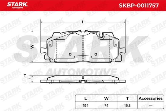 STARK Bremsbelagsatz Bremsbeläge Vorne für AUDI A4 B9 Avant (8W5, 8WD) A6 Avant Bild STARK Bremsbelagsatz Bremsbeläge Vorne für AUDI A4 B9 Avant (8W5, 8WD) A6 Avant