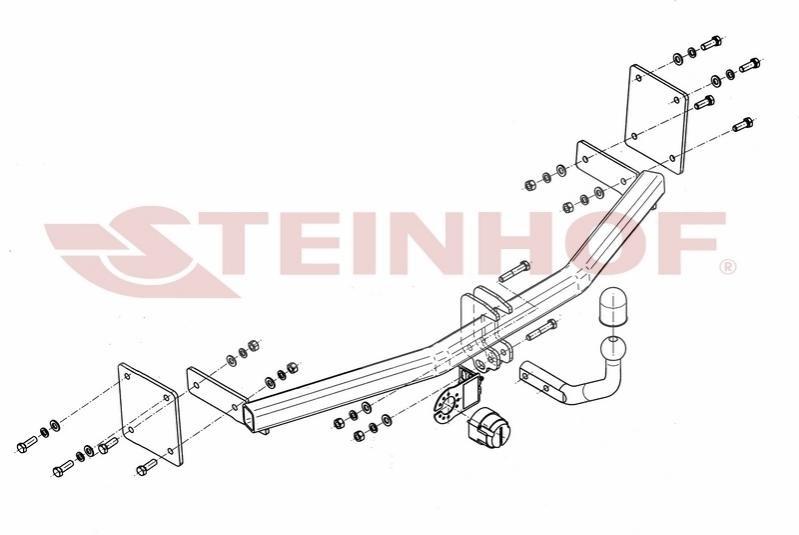 STEINHOF Anhängerkupplung für KIA RIO III (UB)