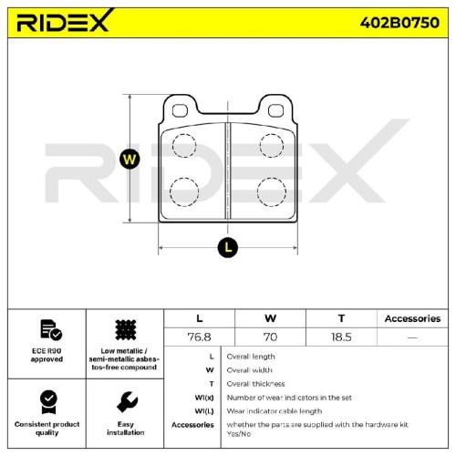 RIDEX Bremsbelagsatz Bremsbeläge Vorne für VW Transporter T1II Bus Bild RIDEX Bremsbelagsatz Bremsbeläge Vorne für VW Transporter T1II Bus
