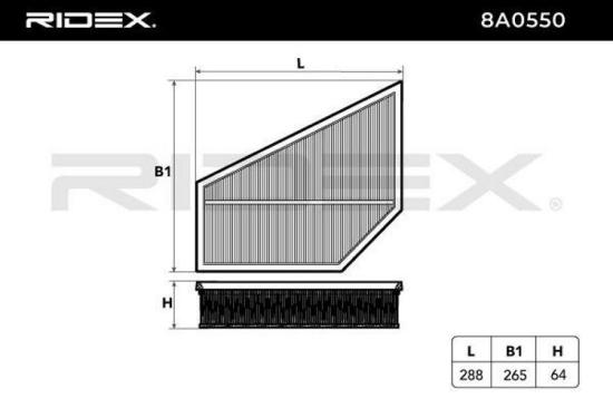 RIDEX 8A0550 Motor Luftfilter Umluftfilter für VOLVO V50 (545) V40 Schrägheck Bild RIDEX 8A0550 Motor Luftfilter Umluftfilter für VOLVO V50 (545) V40 Schrägheck