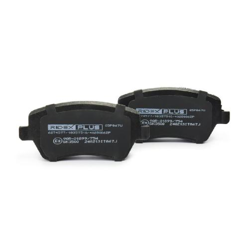 RIDEX PLUS Bremsbelagsatz Bremsbeläge Vorne für RENAULT Clio 1II Schrägheck Bild RIDEX PLUS Bremsbelagsatz Bremsbeläge Vorne für RENAULT Clio 1II Schrägheck
