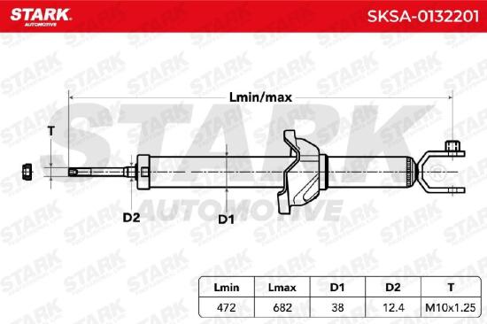 STARK SKSA-0132201 2x Stoßdämpfer Gasdruck Hinten für HONDA ACCORD IV (CB) Bild STARK SKSA-0132201 2x Stoßdämpfer Gasdruck Hinten für HONDA ACCORD IV (CB)