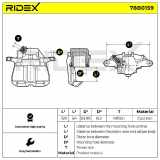 RIDEX 78B0159 Bremssattel Bremszange Vorne links für VW Caddy III Kombi