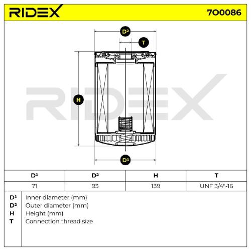 RIDEX Ölfilter Auto Motorölfilter Anschraubfilter 7O0086 für VW PASSAT Variant Bild RIDEX Ölfilter Auto Motorölfilter Anschraubfilter 7O0086 für VW PASSAT Variant