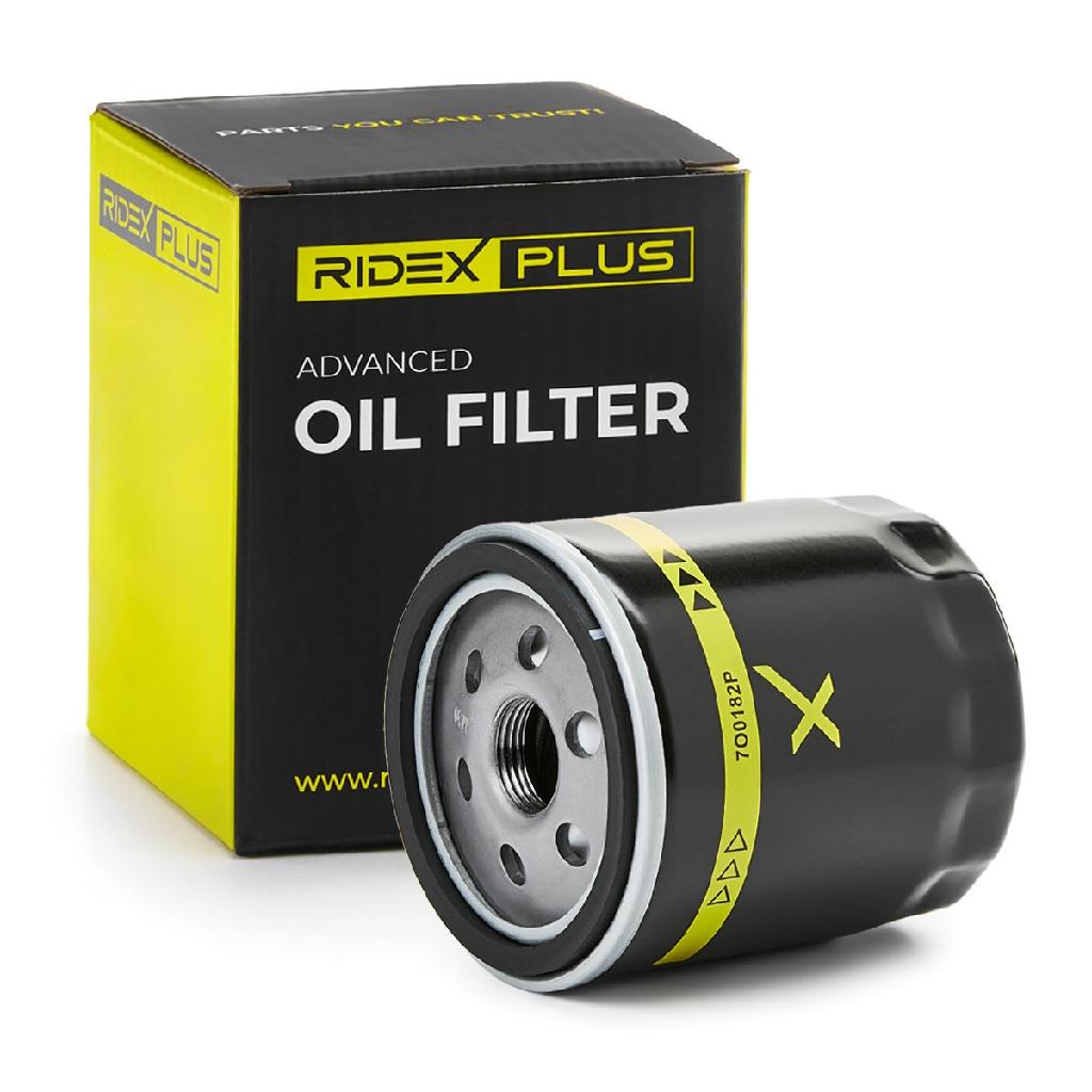 RIDEX PLUS Ölfilter Motorölfilter Anschraubfilter 7O0182P für VW Polo Schrägheck