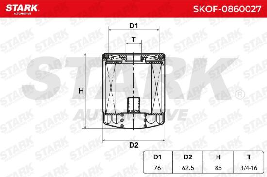 STARK Ölfilter Auto Motorölfilter Anschraubfilter SKOF-0860027 für FORD Bild STARK Ölfilter Auto Motorölfilter Anschraubfilter SKOF-0860027 für FORD