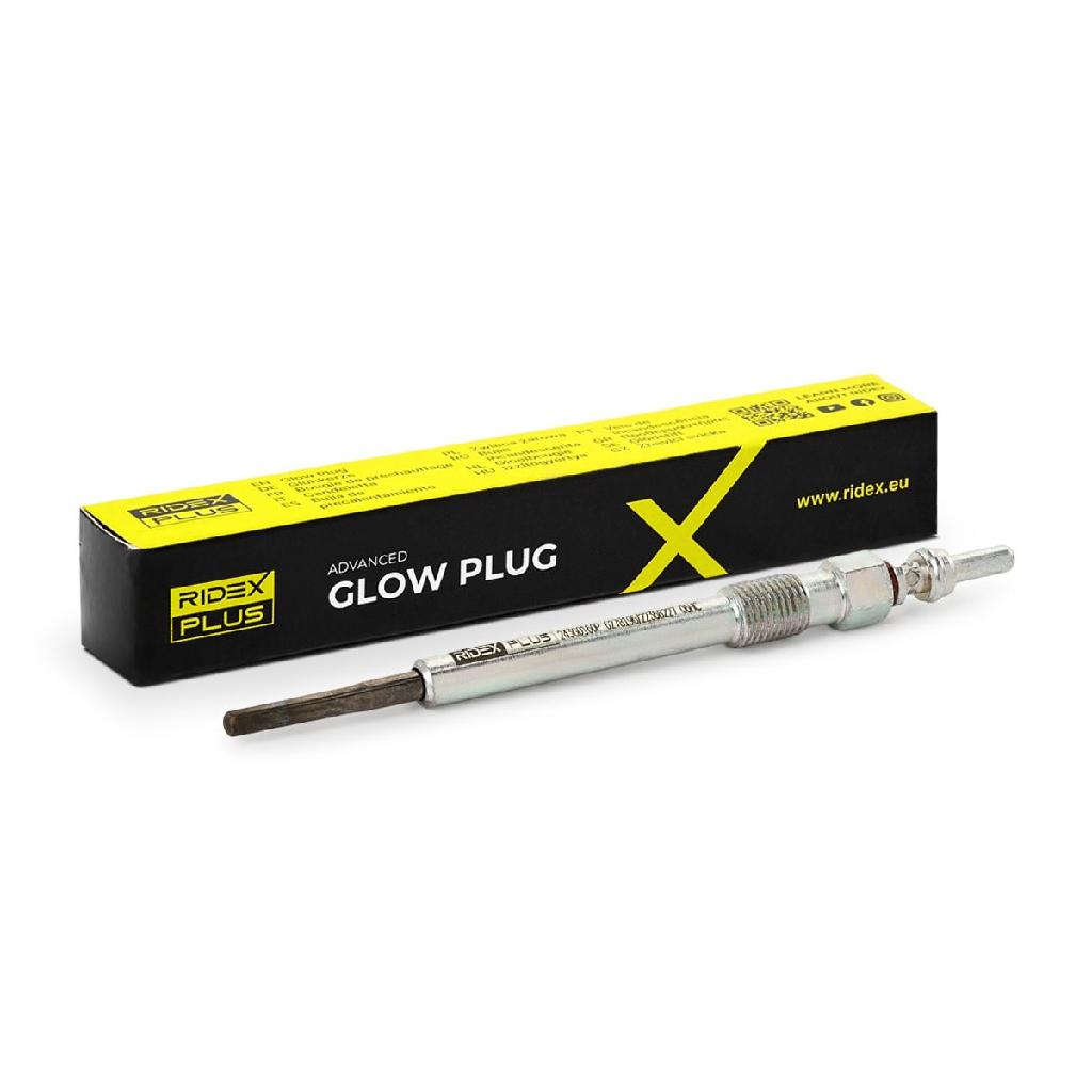 RIDEX PLUS Diesel Glühkerze 4,4V Schlüsselweite: 9mm Gewindemaß:M 9 x 1,0 ohne
