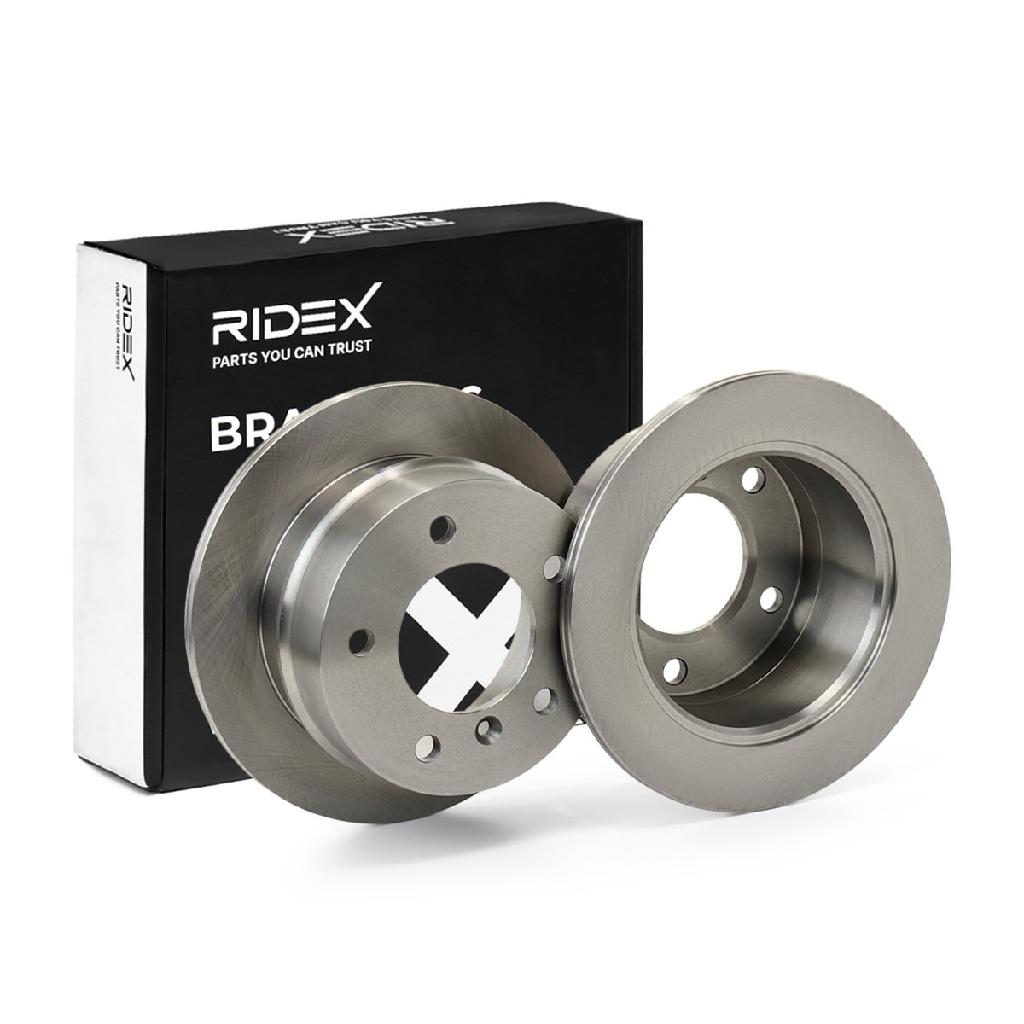 RIDEX 82B0762 1x Bremsscheibe Hinten Ø258mm voll passend für MERCEDES-BENZ