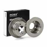 RIDEX 82B0762 1x Bremsscheibe Hinten Ø258mm voll passend für MERCEDES-BENZ