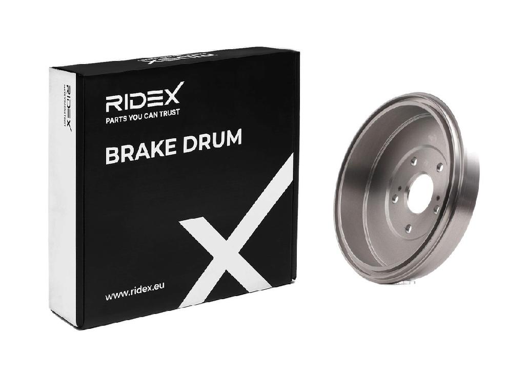 RIDEX 123B0110 2x Bremstrommeln Set Hinten InnenØ254mm AußenØ301mm