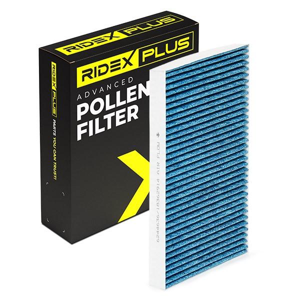 RIDEX PLUS 424I0499P Innenraumfilter Pollenfilter Aktivkohlefilter Höhe: 30