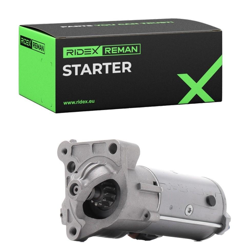 RIDEX REMAN Motor Starter/Anlasser 1,9kW für OPEL Vivaro A Kastenwagen (X83)