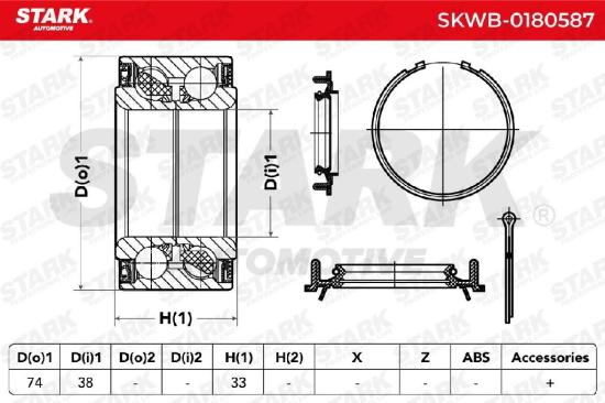 STARK SKWB-0180587 Radlagersatz pro 1 Rad Vorne beidseitig für TOYOTA RAV 4 I Bild STARK SKWB-0180587 Radlagersatz pro 1 Rad Vorne beidseitig für TOYOTA RAV 4 I