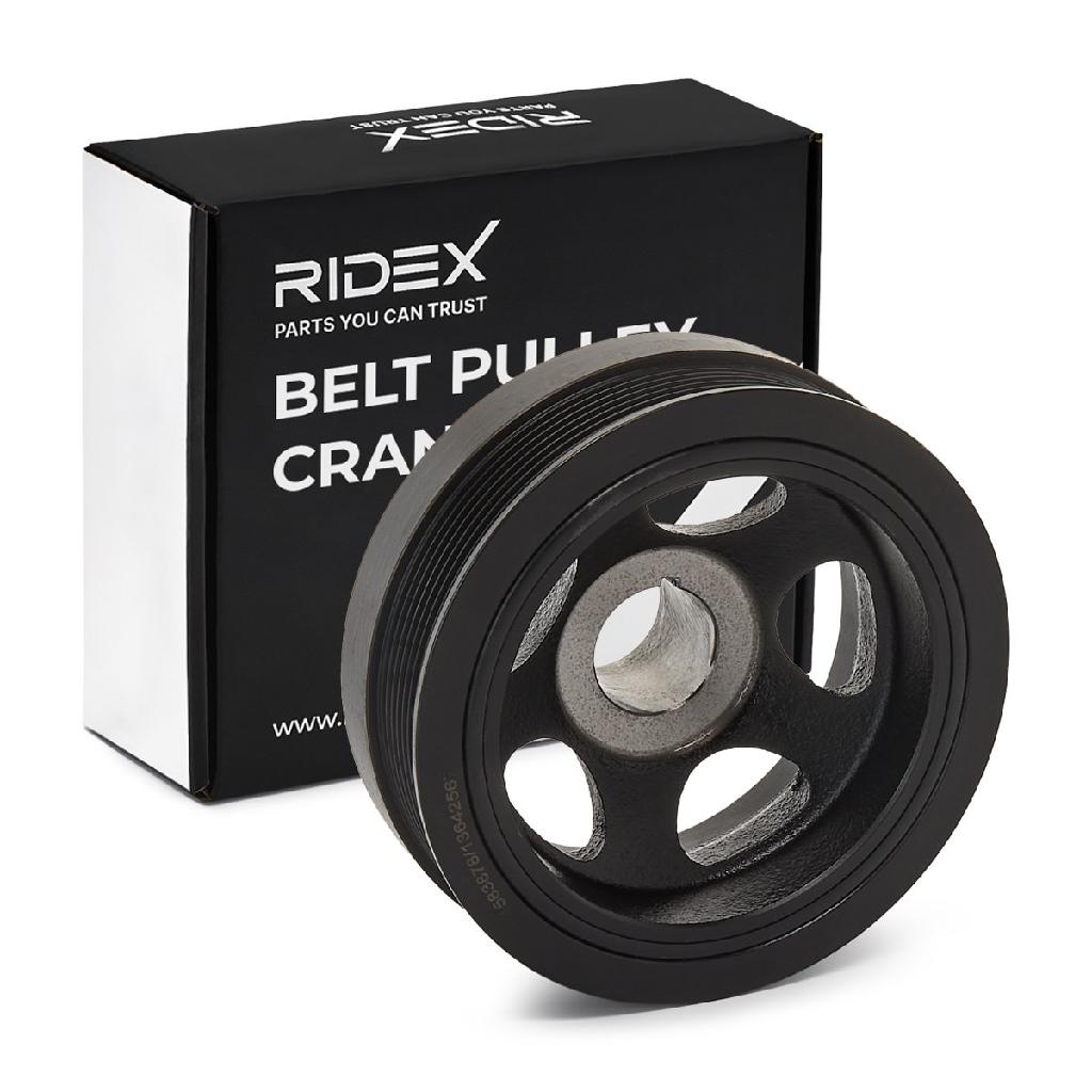 RIDEX 3213B0097 Riemenscheibe Kurbelwelle 153mm Kurbelwellenriemenscheibe