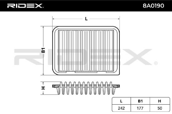 RIDEX 8A0190 Motor Luftfilter Umluftfilter für TOYOTA Yaris Schrägheck (P9) Bild RIDEX 8A0190 Motor Luftfilter Umluftfilter für TOYOTA Yaris Schrägheck (P9)