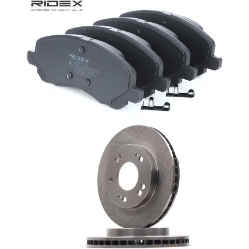 RIDEX Bremsenset Vorne Belüftet Ø256mm - Bremsscheiben und Beläge für MITSUBISHI Bild RIDEX Bremsenset Vorne Belüftet Ø256mm - Bremsscheiben und Beläge für MITSUBISHI