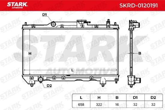 STARK SKRD-0120191 Motorkühler / Wasserkühler für TOYOTA Avensis Kombi (T22) Bild STARK SKRD-0120191 Motorkühler / Wasserkühler für TOYOTA Avensis Kombi (T22)