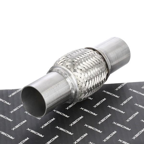RIDEX Flexrohr Auspuff Abgasrohr Ø50,0mm 100mm Edelstahl 3971F0014 für AUDI
