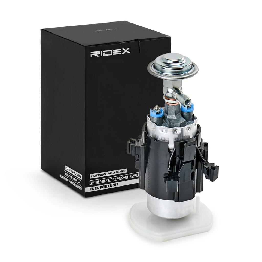 RIDEX 458F0095 Kraftstoffpumpe 3,5 Bar Druck für BMW 5 Limousine (E34) 7 (E32)