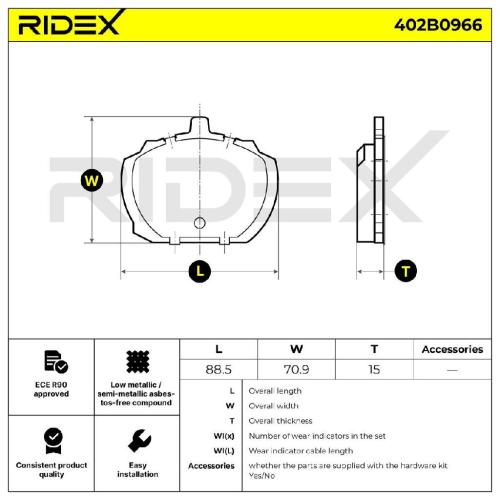 RIDEX Bremsbelagsatz Bremsbeläge Vorne für FORD TRANSIT Kasten (T) TRANSIT Bus Bild RIDEX Bremsbelagsatz Bremsbeläge Vorne für FORD TRANSIT Kasten (T) TRANSIT Bus