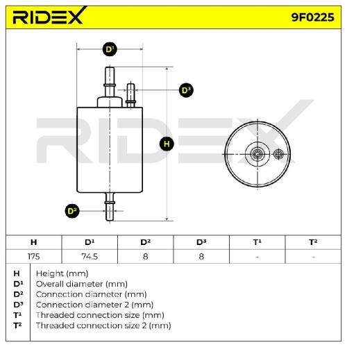 RIDEX 9F0225 Kraftstofffilter Line Filter für AUDI A6 Avant (4F5, C6) 4F0201511 Bild RIDEX 9F0225 Kraftstofffilter Line Filter für AUDI A6 Avant (4F5, C6) 4F0201511