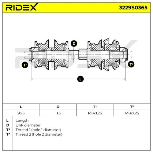 RIDEX 1x Koppelstange Stabilisator Vorne beidseitig für TOYOTA AYGO (WNB1, KGB1) Bild RIDEX 1x Koppelstange Stabilisator Vorne beidseitig für TOYOTA AYGO (WNB1, KGB1)