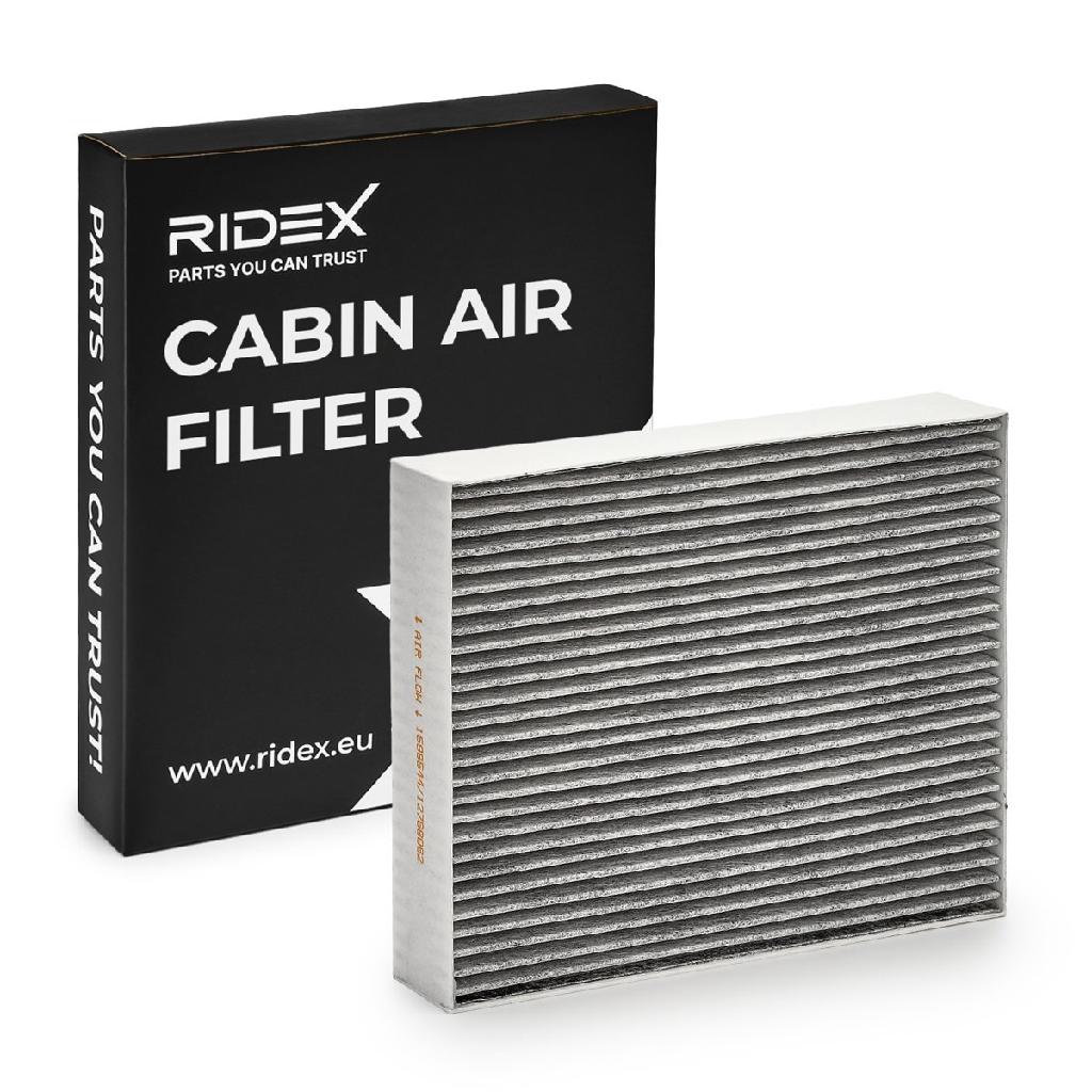RIDEX 424I0458 Innenraumfilter Pollenfilter Aktivkohlefilter Höhe: 40 Breite: