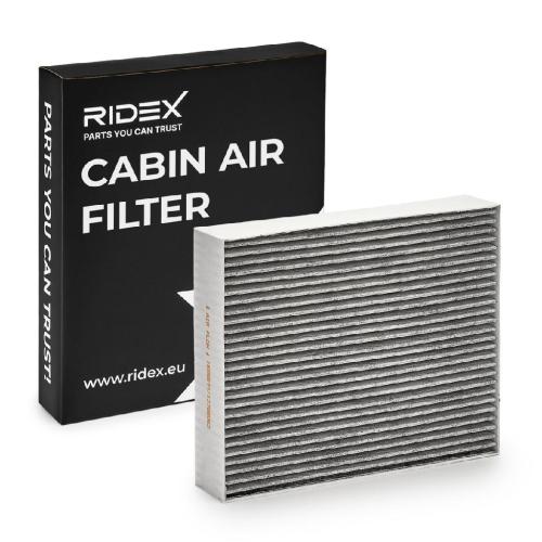 RIDEX 424I0458 Innenraumfilter Pollenfilter Aktivkohlefilter Höhe: 40 Breite: Bild RIDEX 424I0458 Innenraumfilter Pollenfilter Aktivkohlefilter Höhe: 40 Breite: