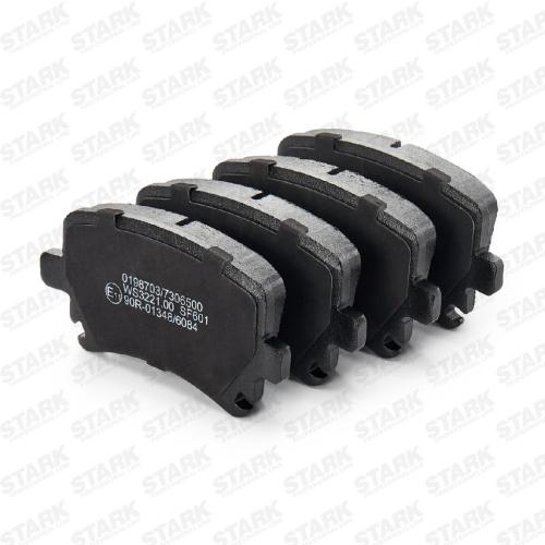 STARK Bremsbelagsatz Bremsbeläge Hinten für VW Golf 5II Schrägheck Golf 5I (5K1) Bild STARK Bremsbelagsatz Bremsbeläge Hinten für VW Golf 5II Schrägheck Golf 5I (5K1)
